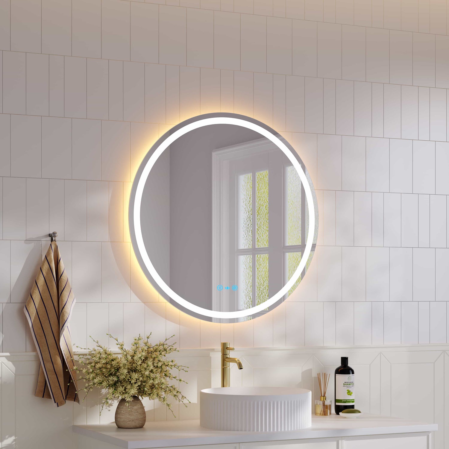 Freya 600/750/900mm LED Round Mirror