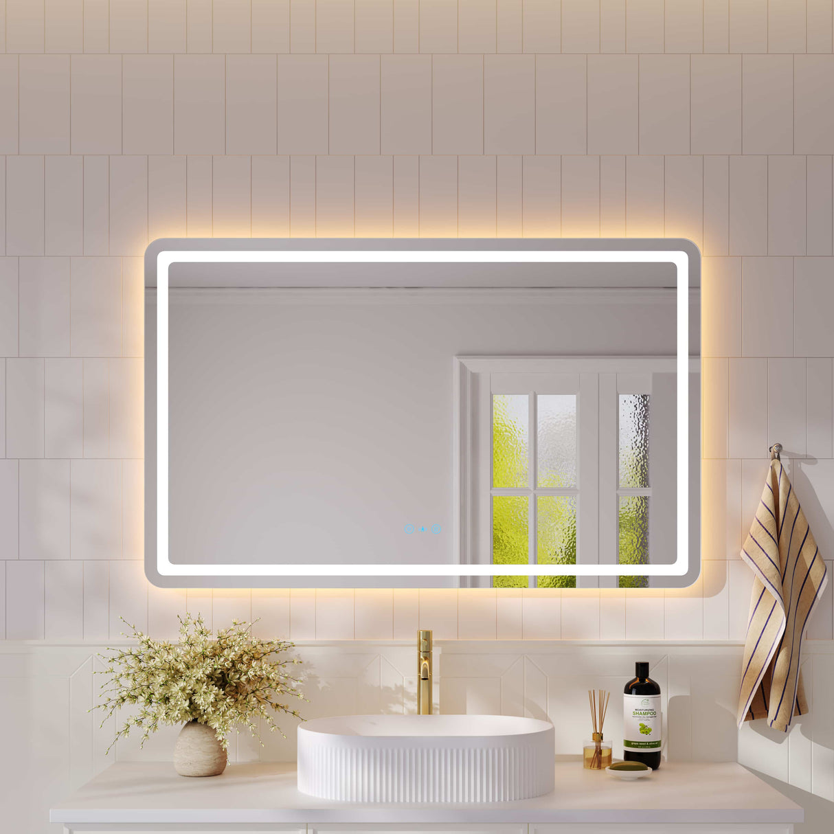 Freya 1200×750mm LED Rectangular Mirror