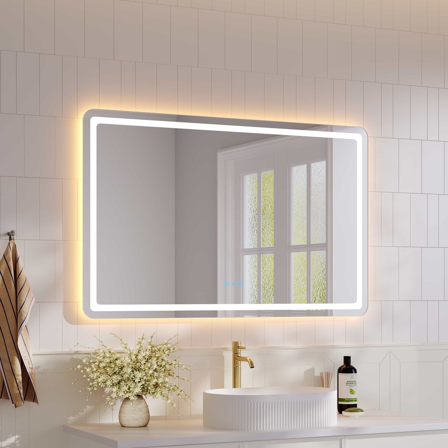 Freya 1200×750mm LED Rectangular Mirror
