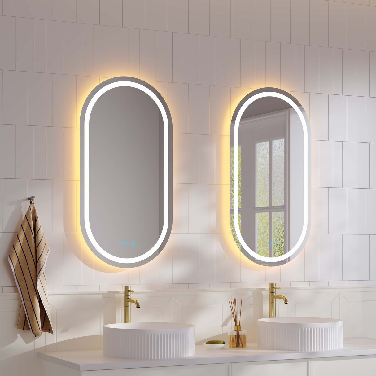 Freya 500×900mm LED Oval Mirror