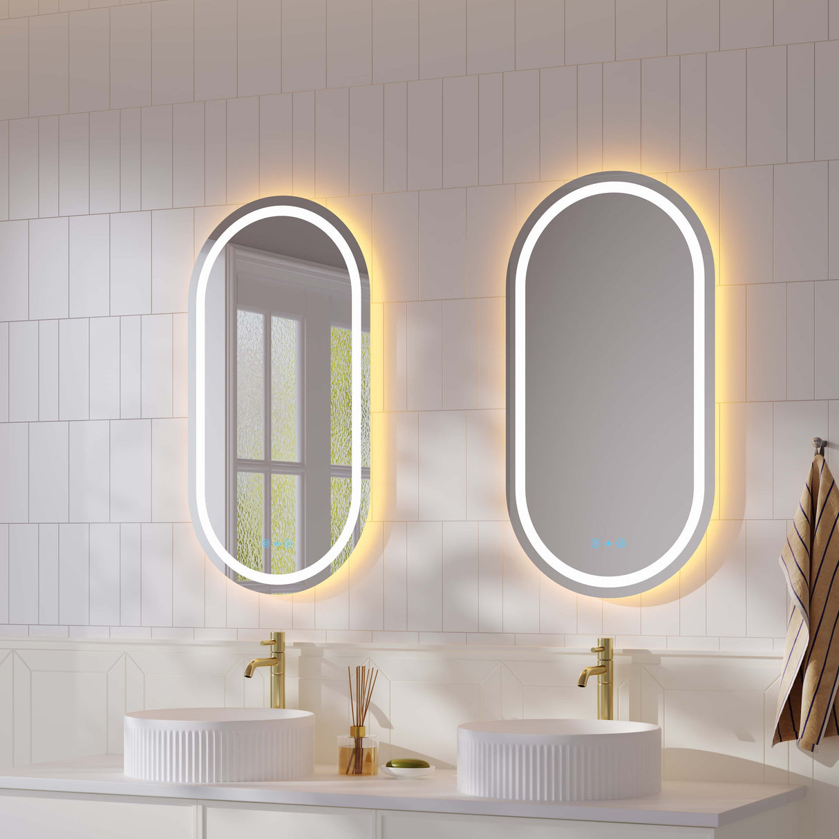 Freya 500×900mm LED Oval Mirror