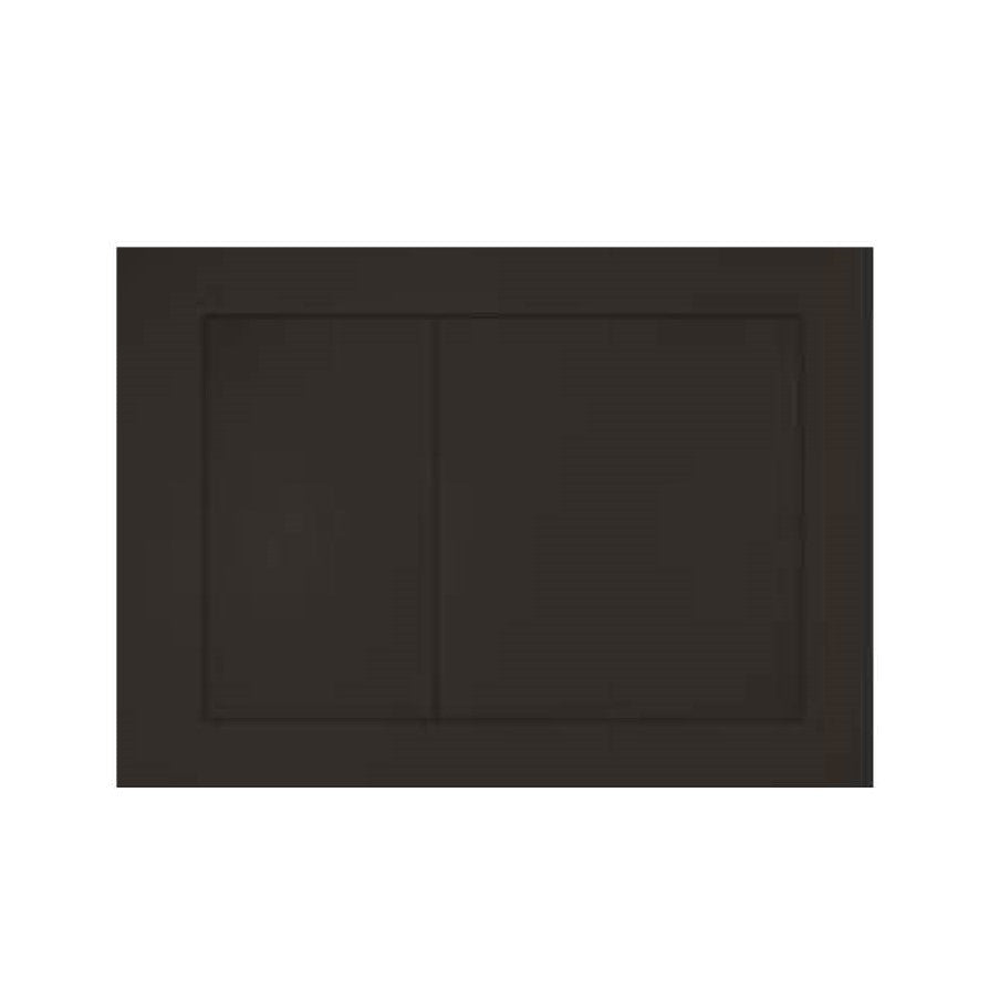 R&T In Wall Black Push Plate