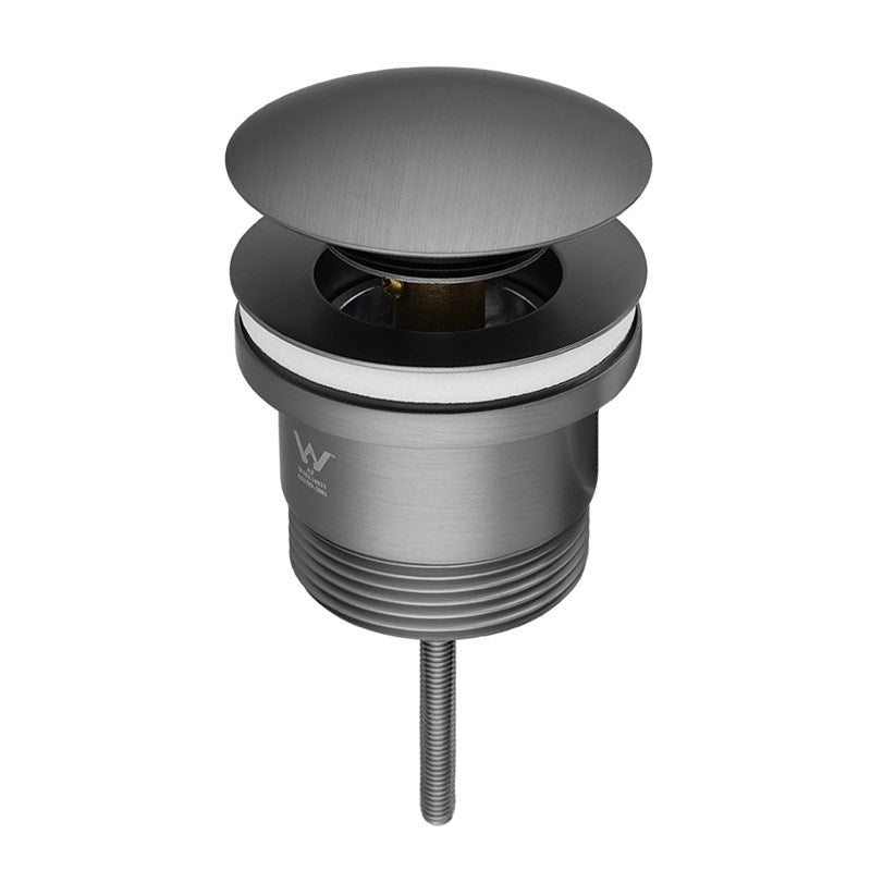 40mm Gun Metal Pop Up Waste Universal Non Overflow