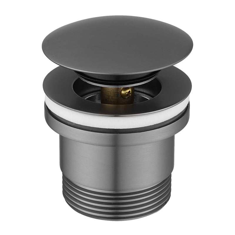 40mm Gun Metal Pop Up Waste Universal Non Overflow