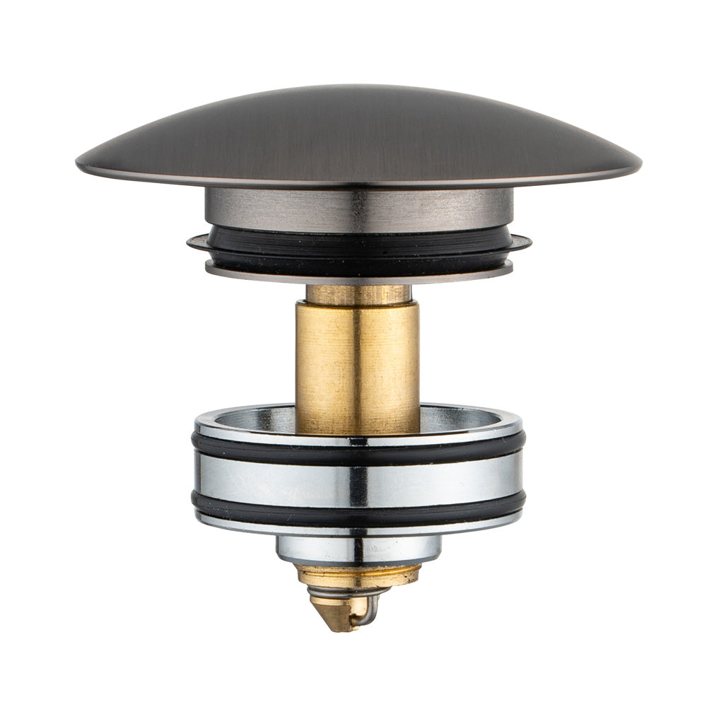 40mm Gun Metal Pop Up Waste Universal Non Overflow