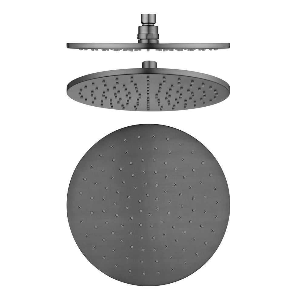 250mm Gunmetal Shower Head