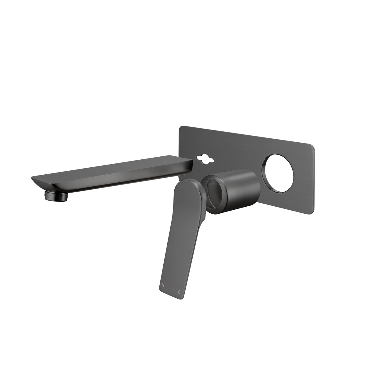 RUSHY - Brushed Gunmetal Spout Mixer