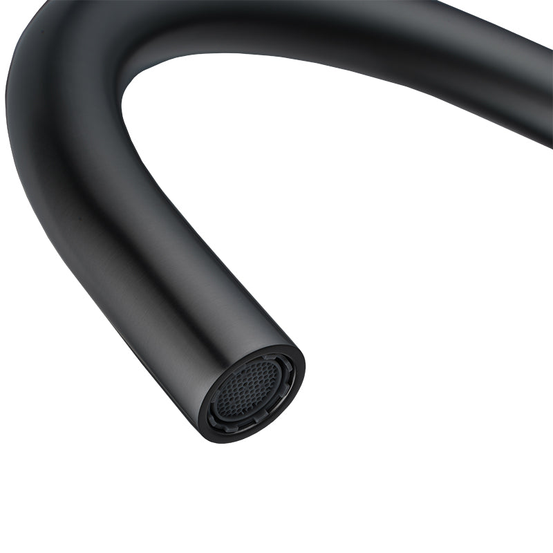 MOON - Brushed Gun Metal Grey Swivel Basin Mixer