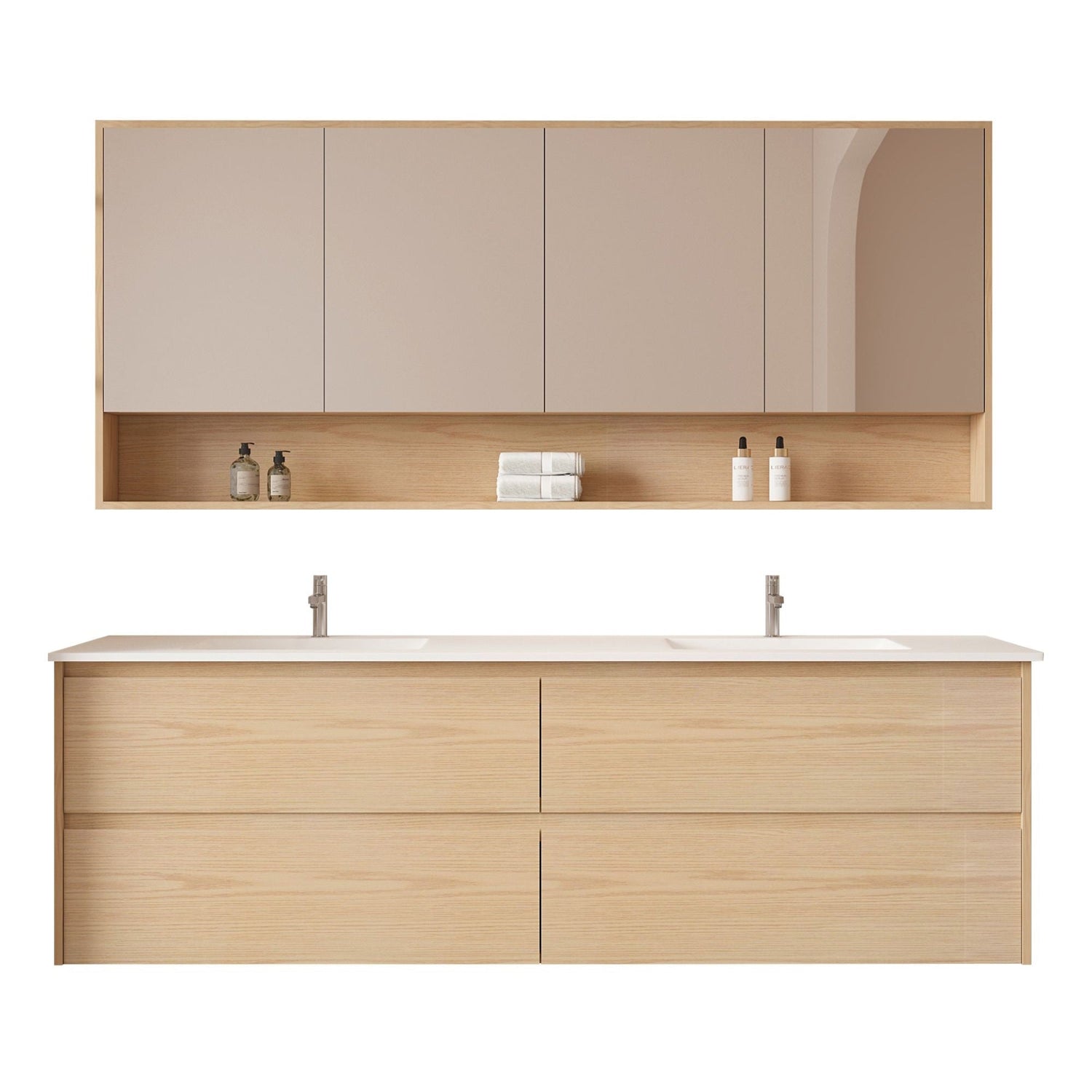 HERA 1800mm Wall-Hung Vanity - Tas Oak