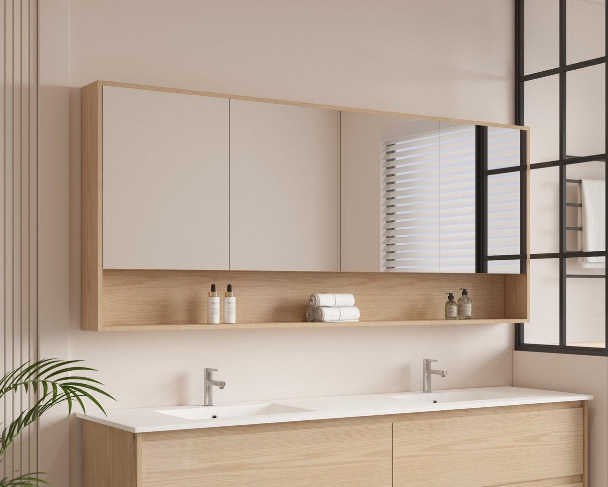 HERA 1800mm Shaving Cabinet - Tas Oak