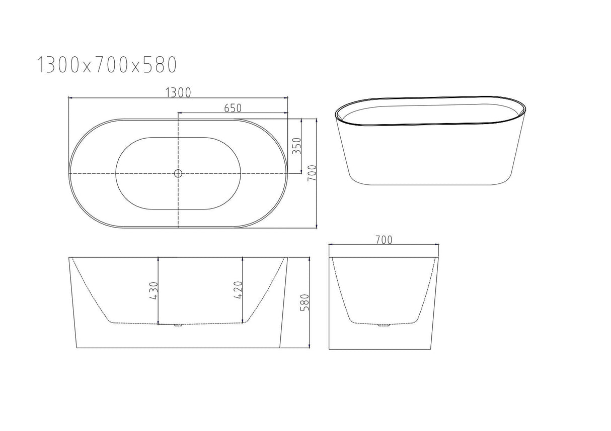 ISEO Freestanding Bathtub - Gloss White
