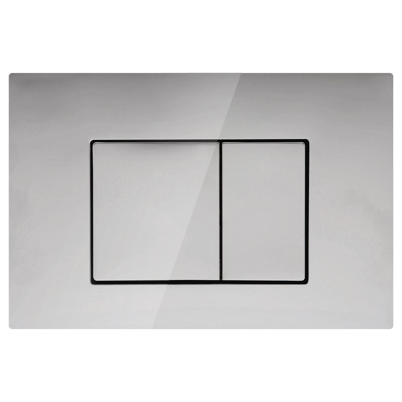 Mercio R&T Square Flush Plate - Chrome