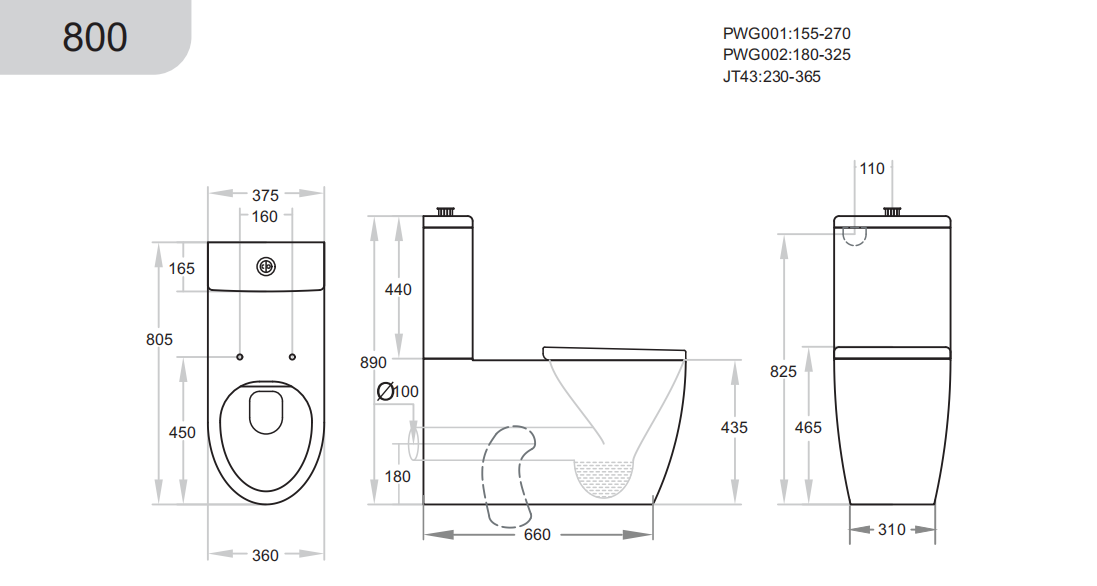KDK800 Asta Care Rimless Toilet Suite