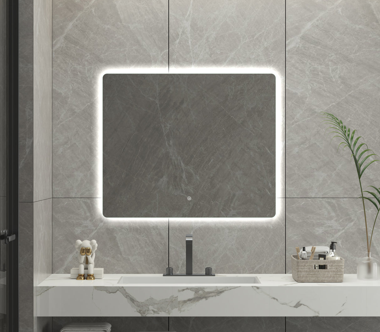Rectangle Frameless LED Mirror | 900 x 700 mm