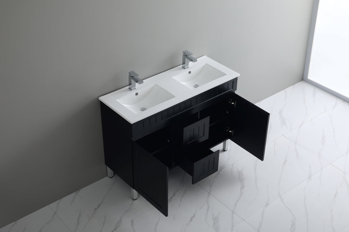 Acacia Double Bowl Free Standing Vanity 1200X460X860MM