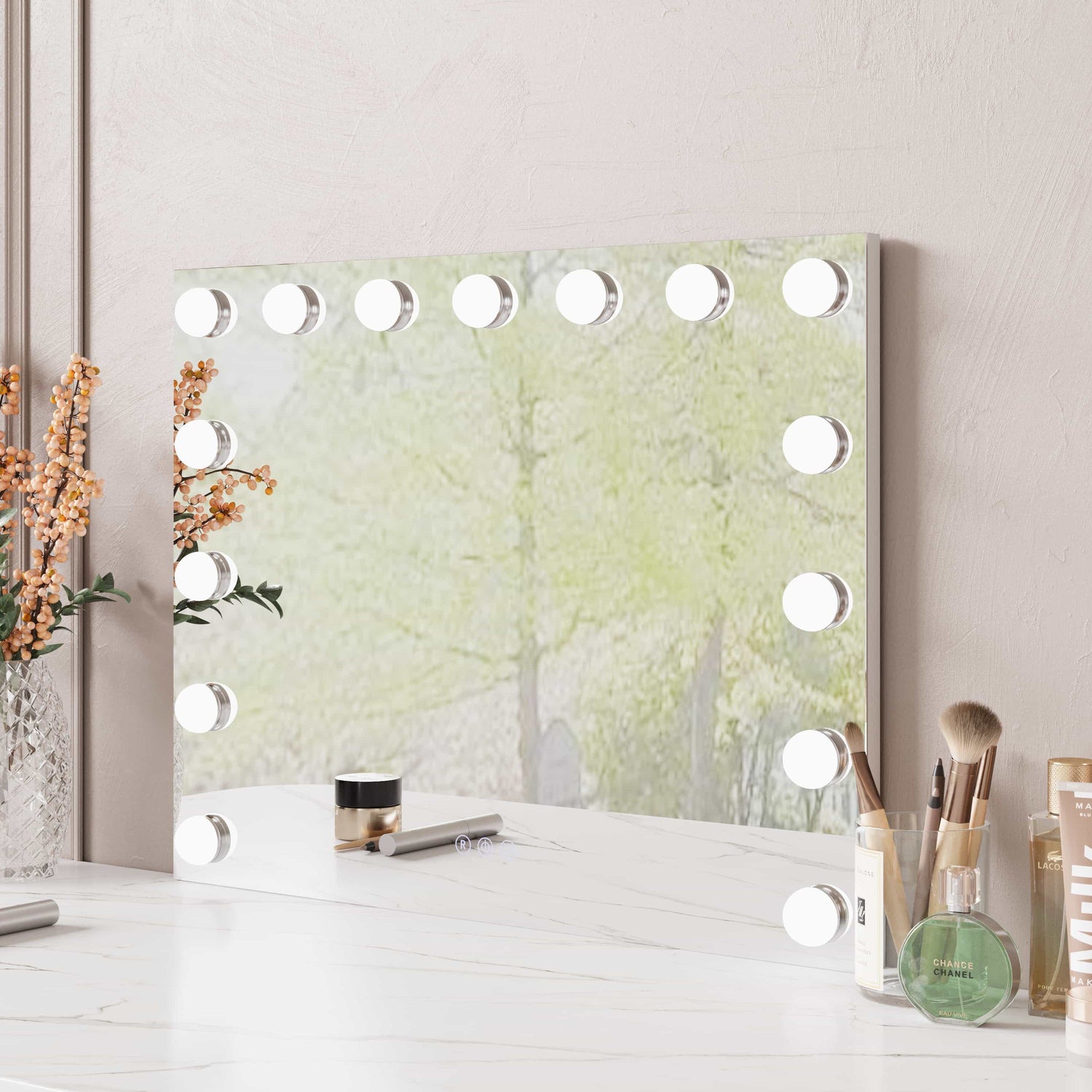 Luna 580×450mm LED Frontlit Makeup Mirror