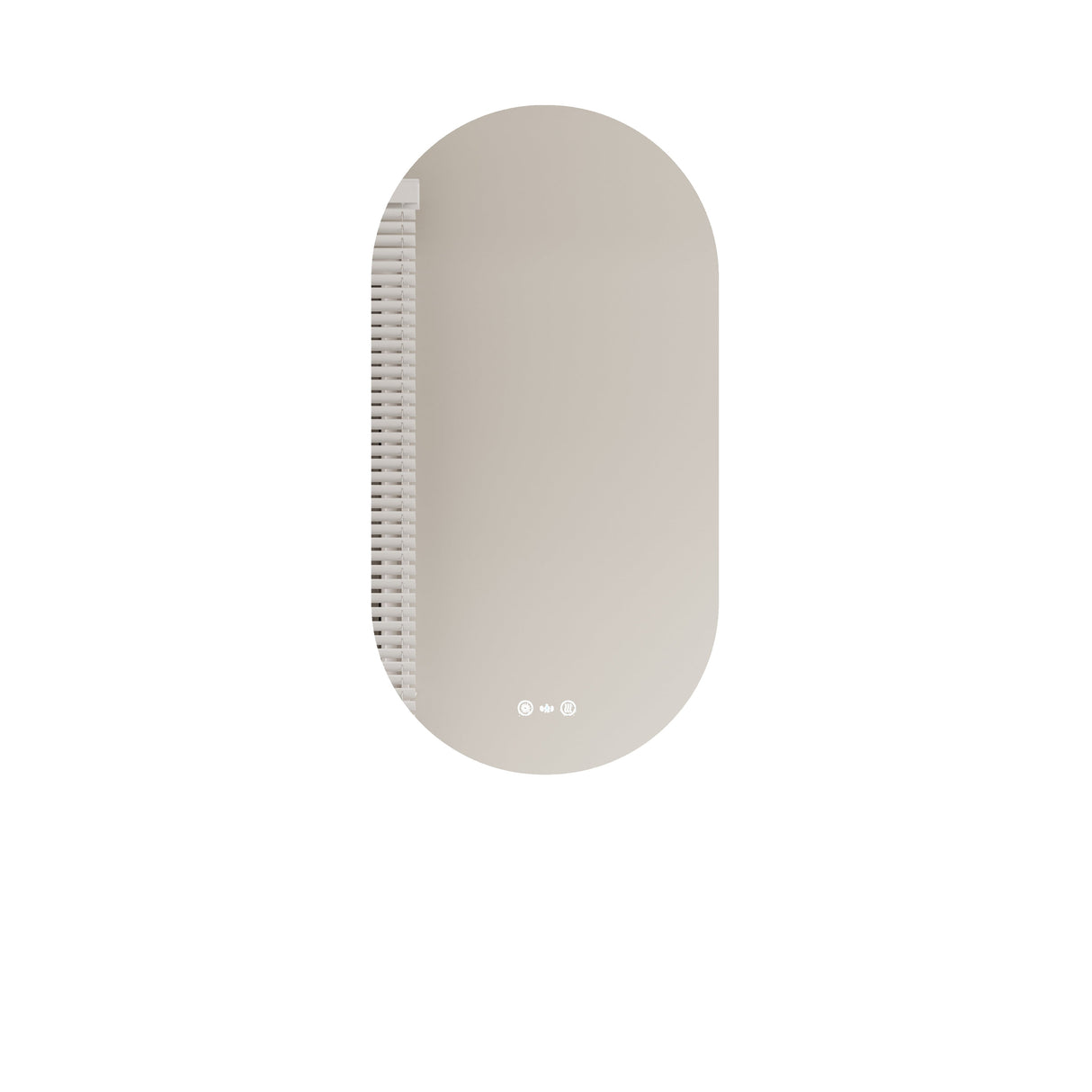 Luna LED Oval Mirror 500 x 900mm - with Adjustable LED Lighting