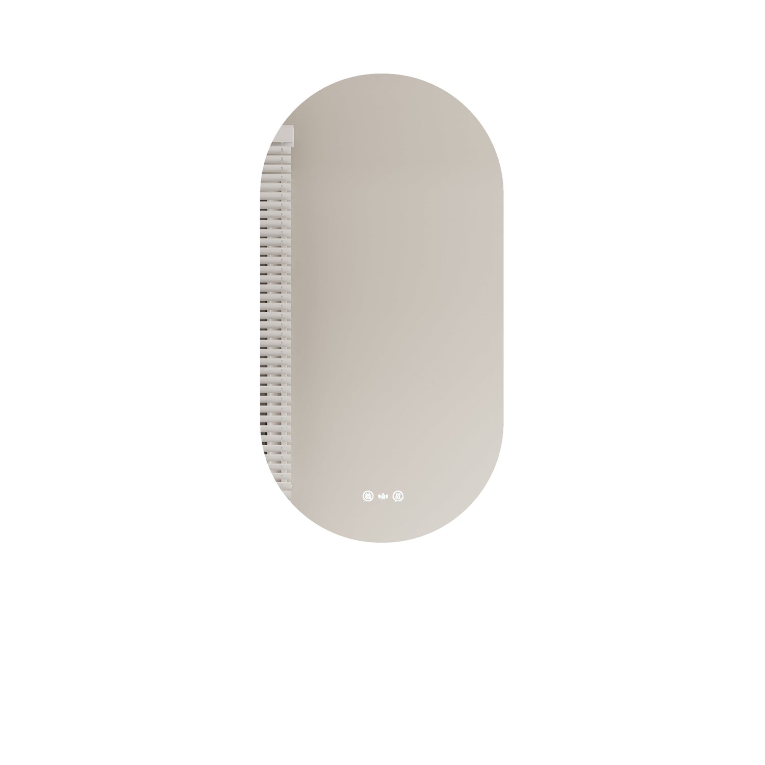 Luna LED Oval Mirror 500 x 900mm - with Adjustable LED Lighting