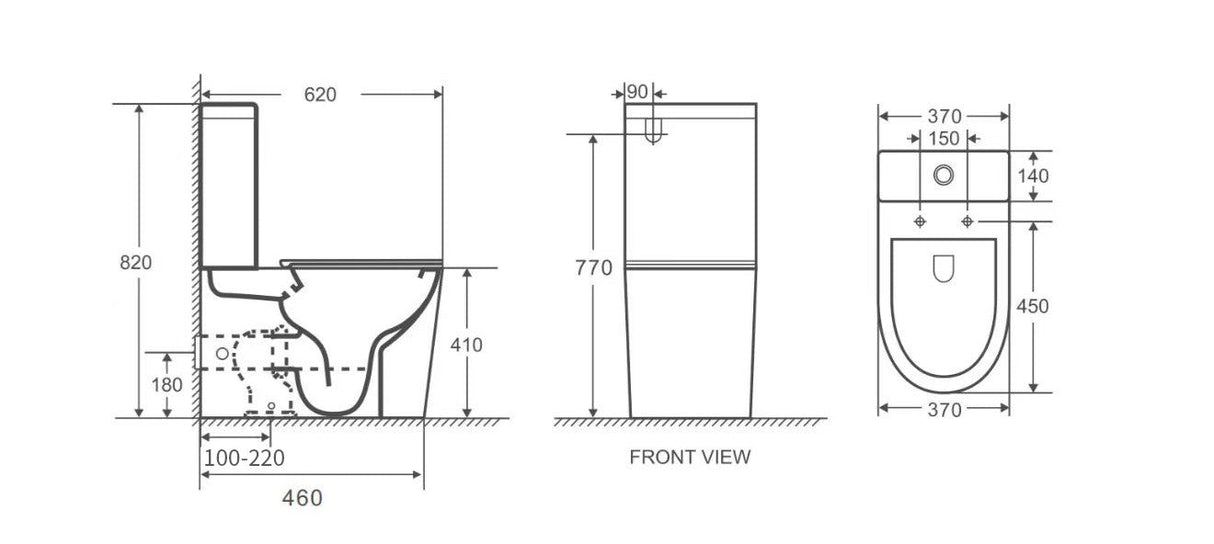 London Back-to-Wall Toilet Suite