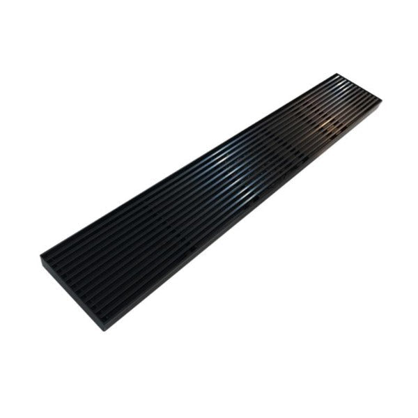 Wide Matte Black Linear Floor Grate 600~3000 (L) X 100 (W) MM