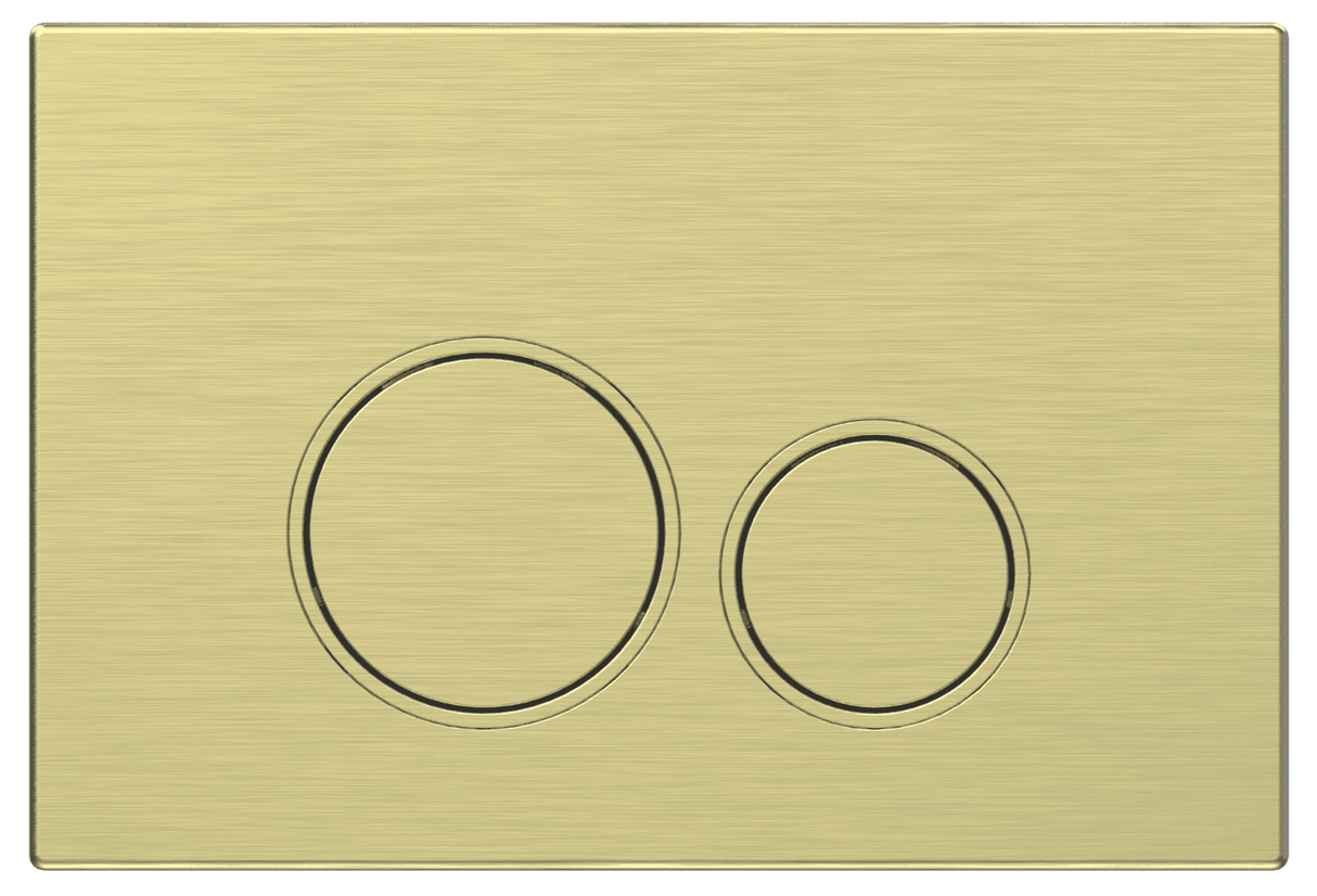 Mercio Sigma Round Button Flush Plate – Brushed Gold