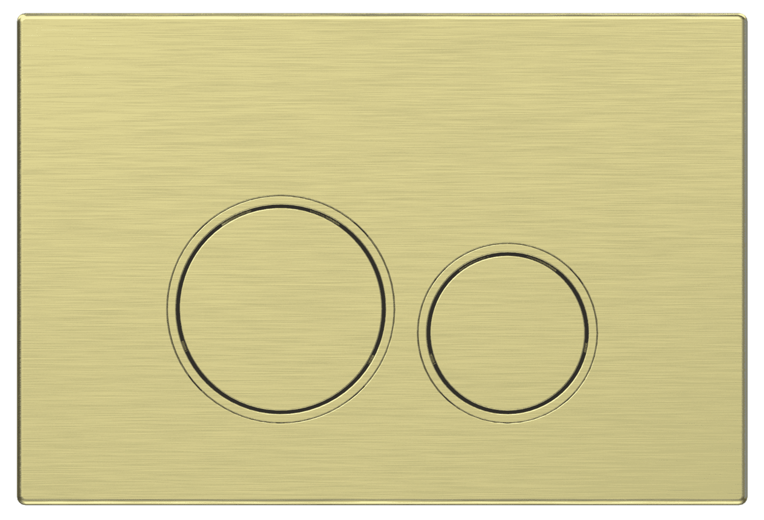 Mercio Sigma Round Button Flush Plate – Brushed Gold