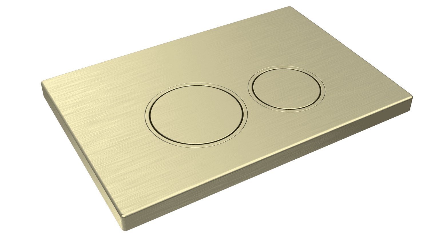 Mercio Sigma Round Button Flush Plate – Brushed Gold