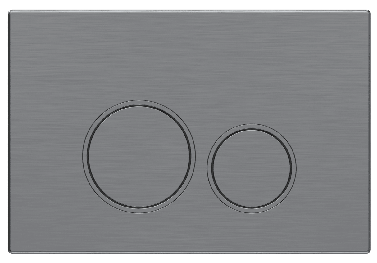 Mercio Sigma Round Button Flush Plate – Gun Metal