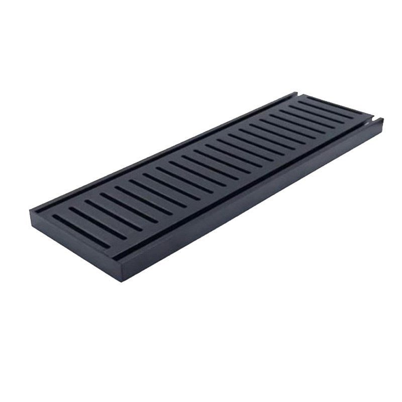 100x100x14mm Brushed Black Ezy Flow Floor Grate