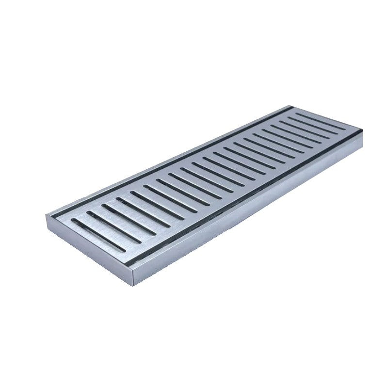 100x100x14mm Brushed Silver Ezy Flow Floor Grate