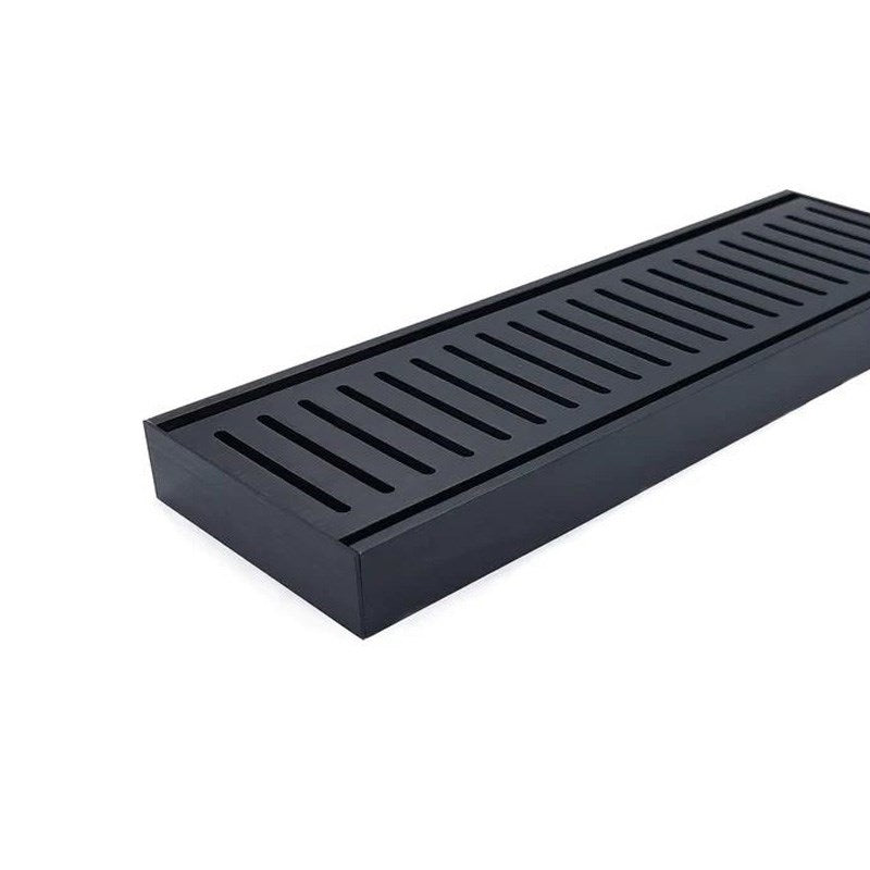 100x100x21mm Brushed Black Ezy Flow Floor Grate