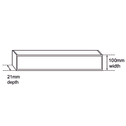 100x100x21mm Brushed Silver Ezy Flow Tile Insert Grate
