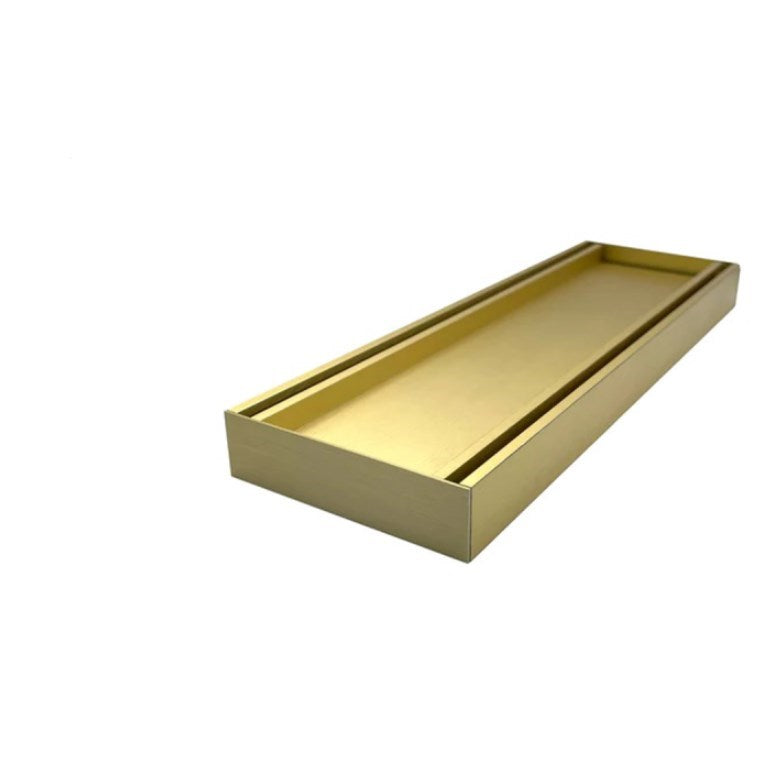 100x100x26mm Brushed Gold Ezy Flow Tile Insert Grate