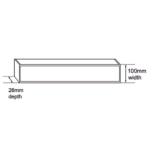 100x100x26mm Brushed Black Ezy Flow Tile Insert Grate