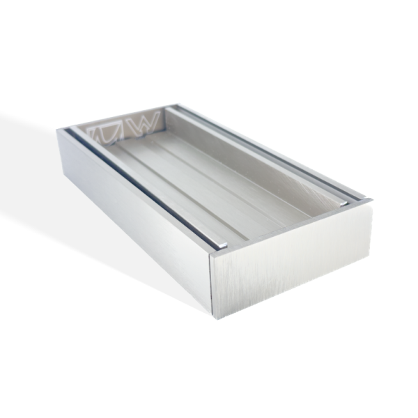 100x100x35mm Brushed Nickel Ezy Flow Tile Insert Grate