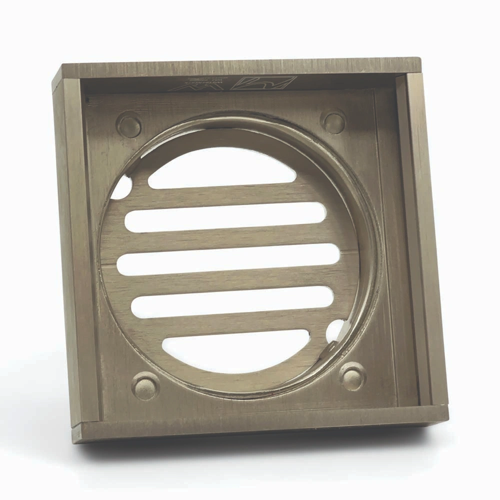 100*100*14mm Brushed Nickel Ezy Flow Guard Floor Waste