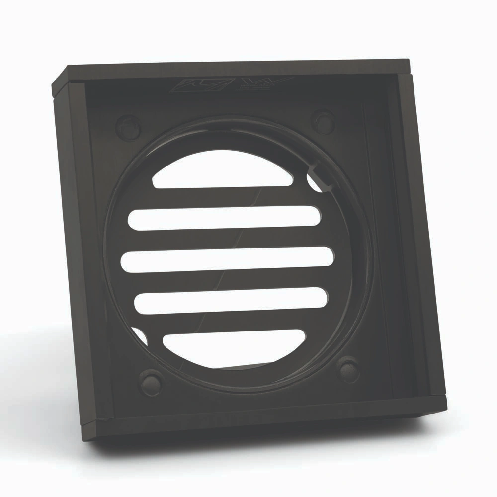 Muses Brushed Black Ezy Flow Floor Waste 100*100*21mm