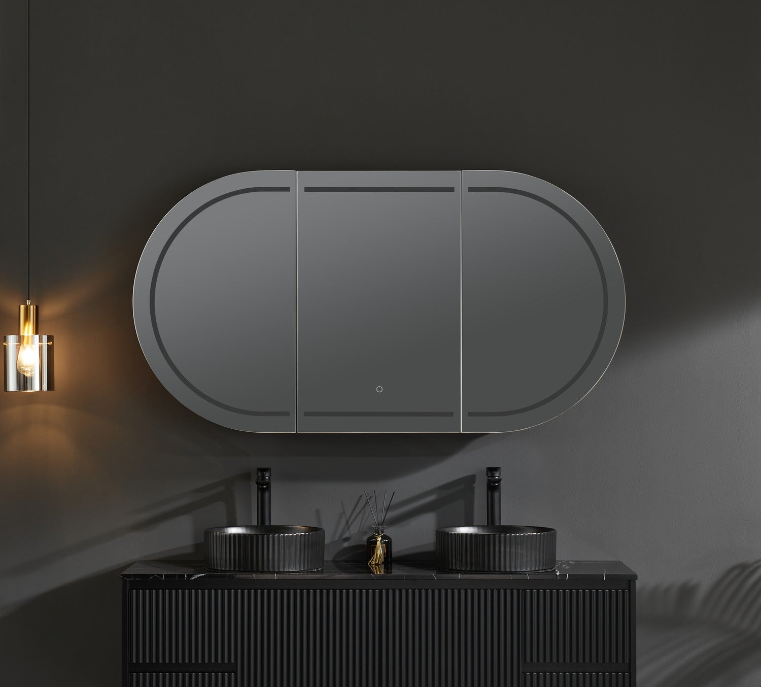 Olivia LED Mirror Cabinet 1500X800X155mm