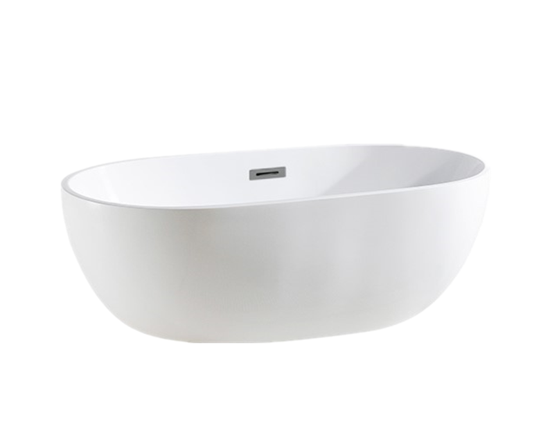 Olivia Gloss White Free Standing Bathtub 1530*770*555mm