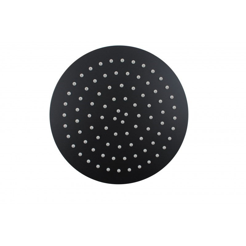 250mm Black Shower Head