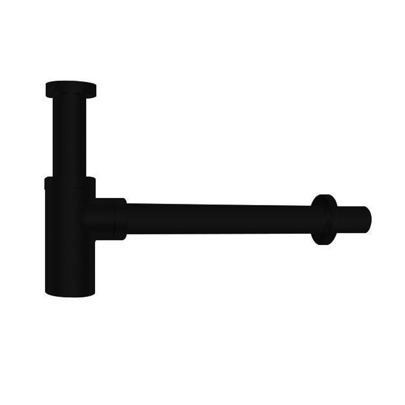 Black Basin Bottle Trap 32mm Solid Brass