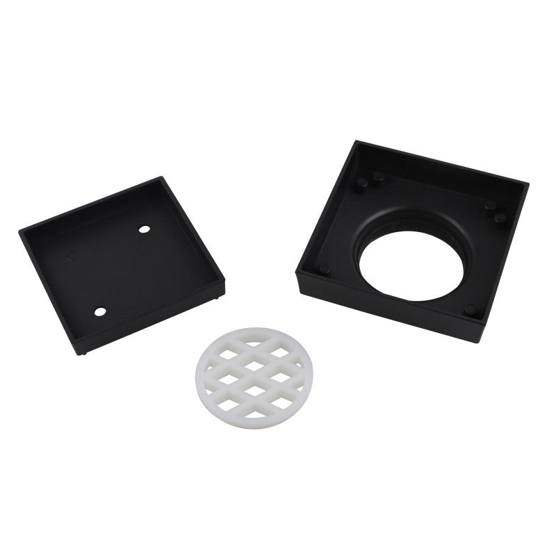 115x115mm Black Tile Insert Drain