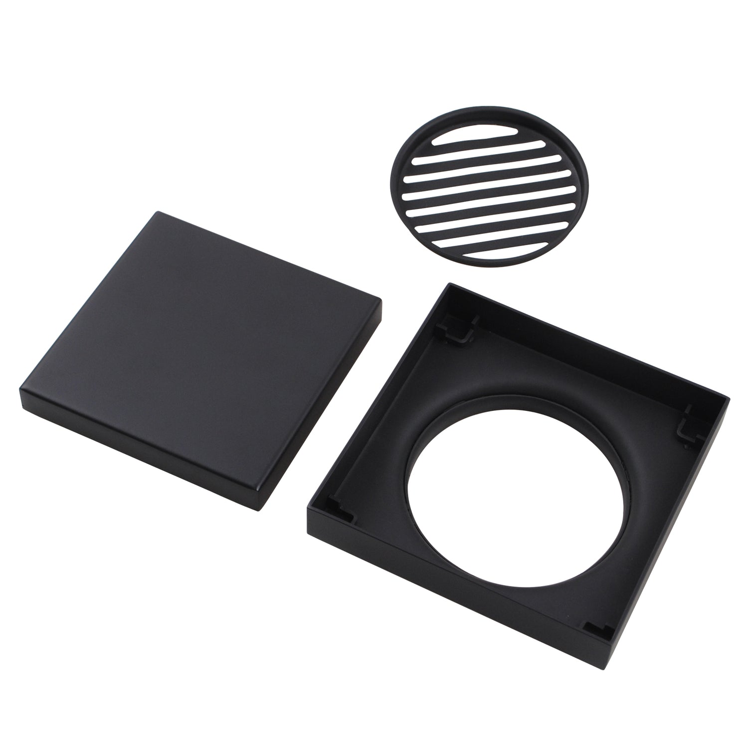 120x120mm Black Tile Insert Drain