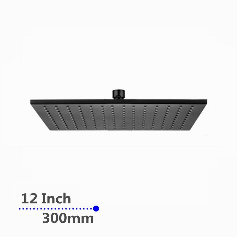 300mm Black Shower Head