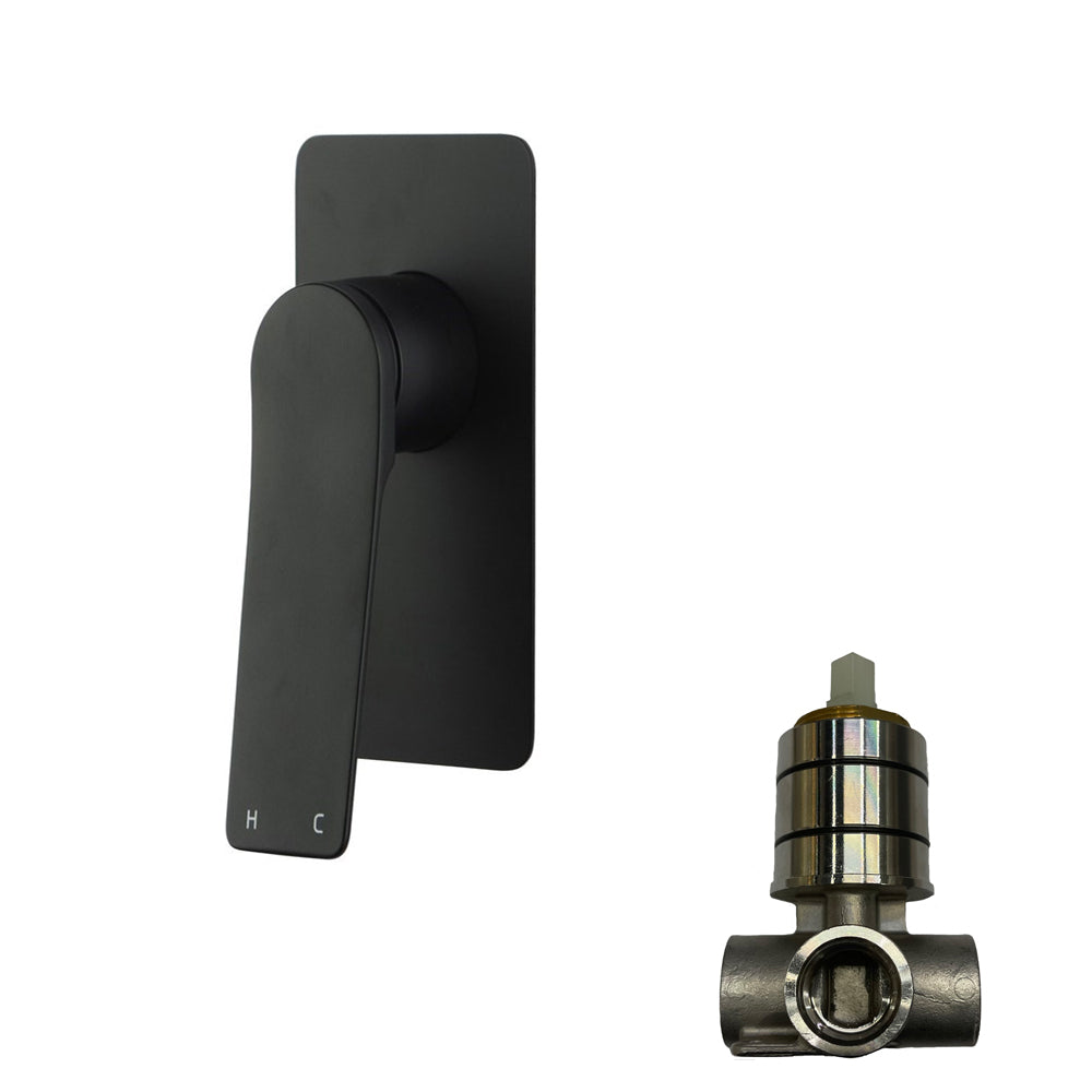 RUSHY - Black Wall Mixer