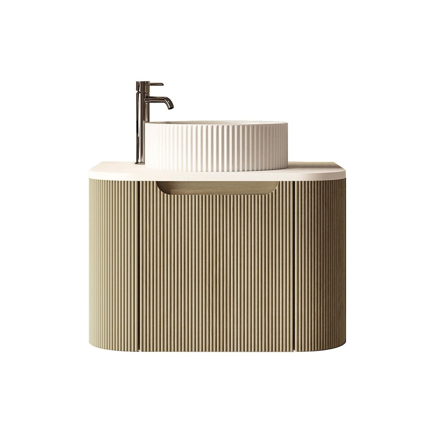 Rome 600mm Wall-Hung Cabinet - Bur Oak