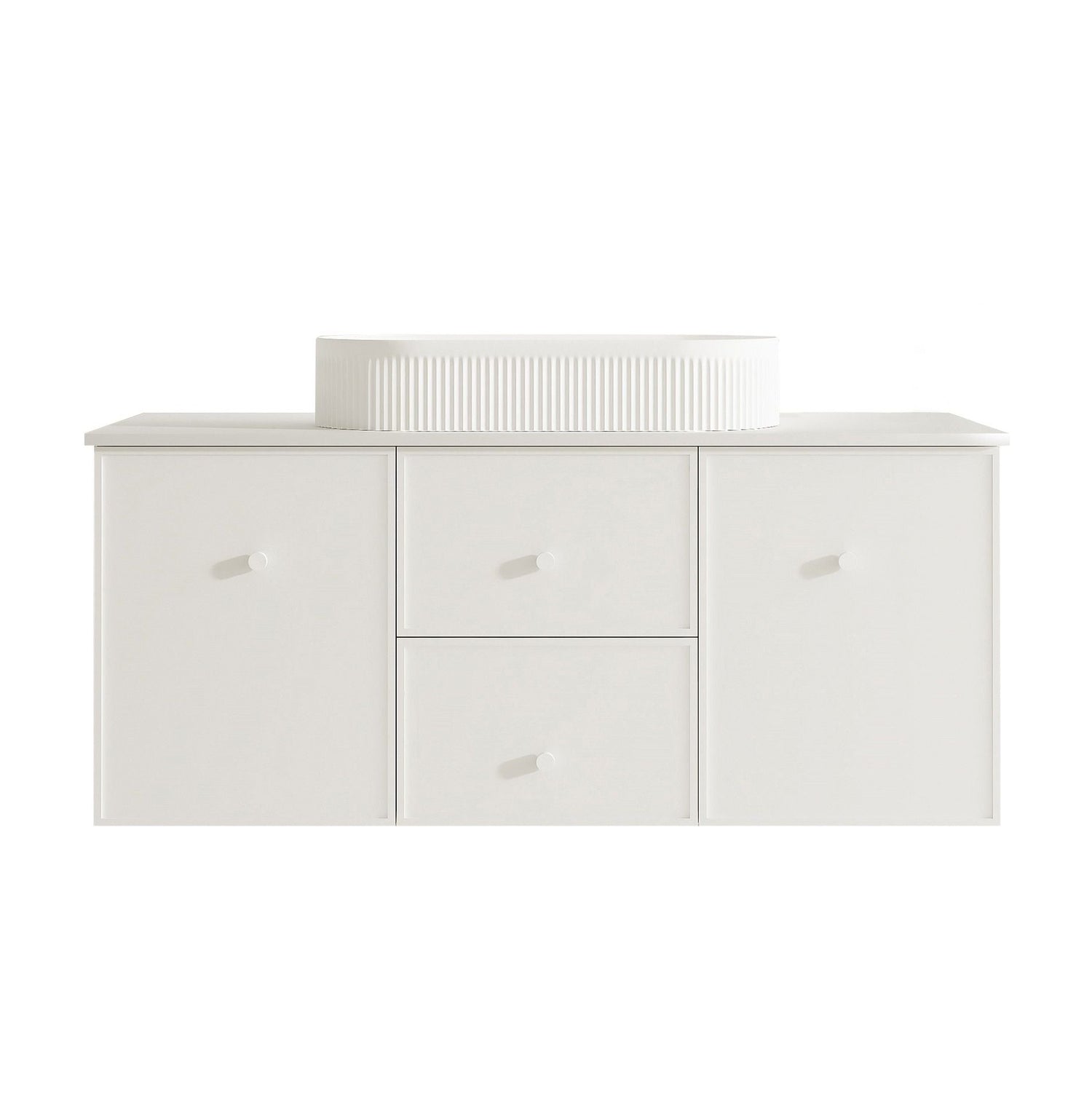 Seattle 1200mm Wall-Hung Cabinet - Matt White
