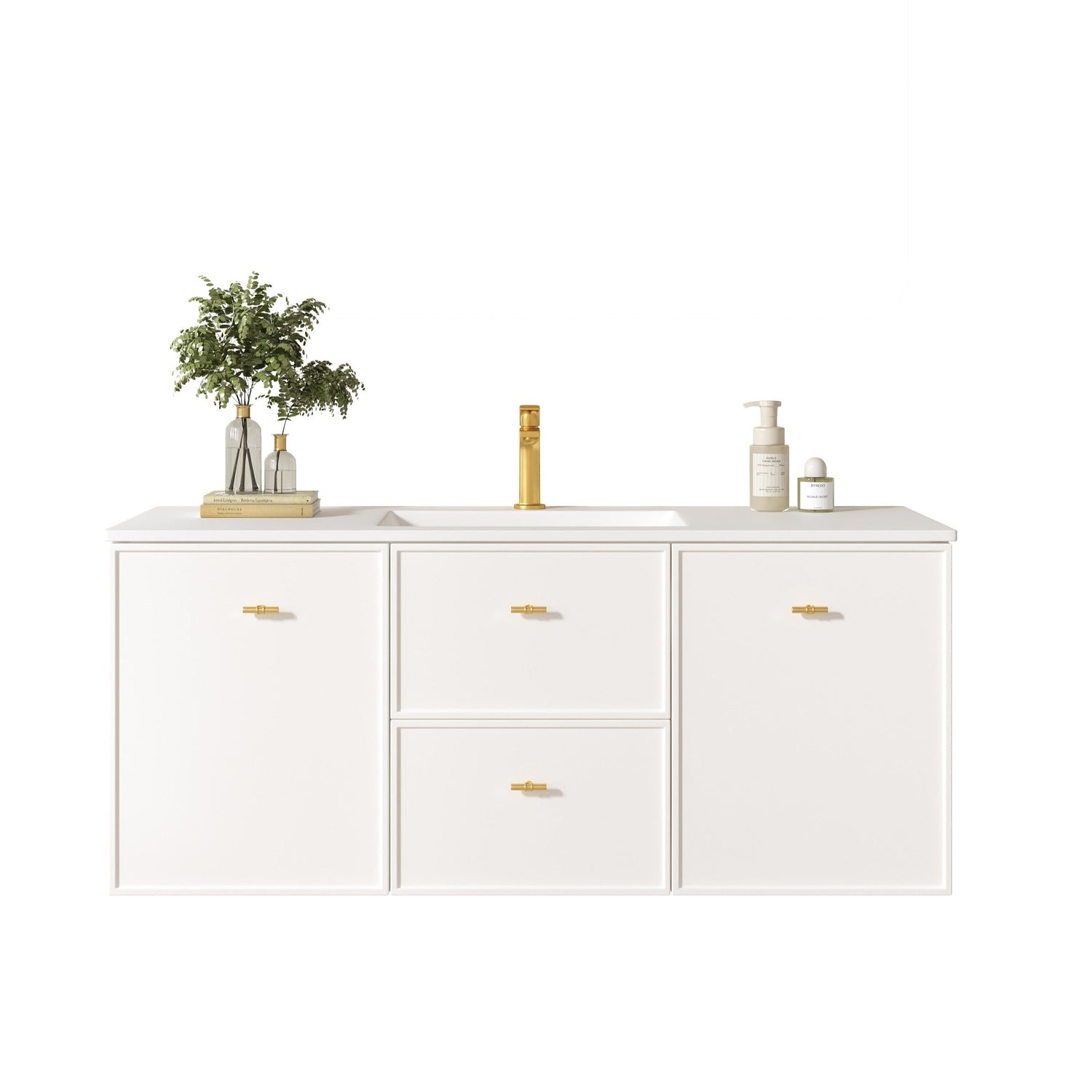 Seattle 1200mm Wall-Hung Cabinet - Matt White