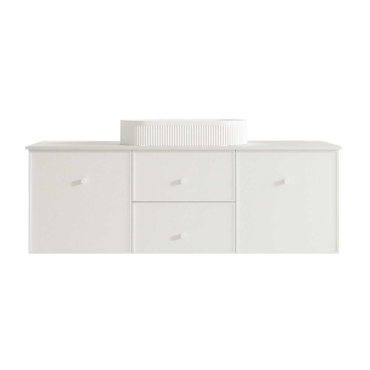 Seattle 1500mm Wall-Hung Cabinet - Matt White