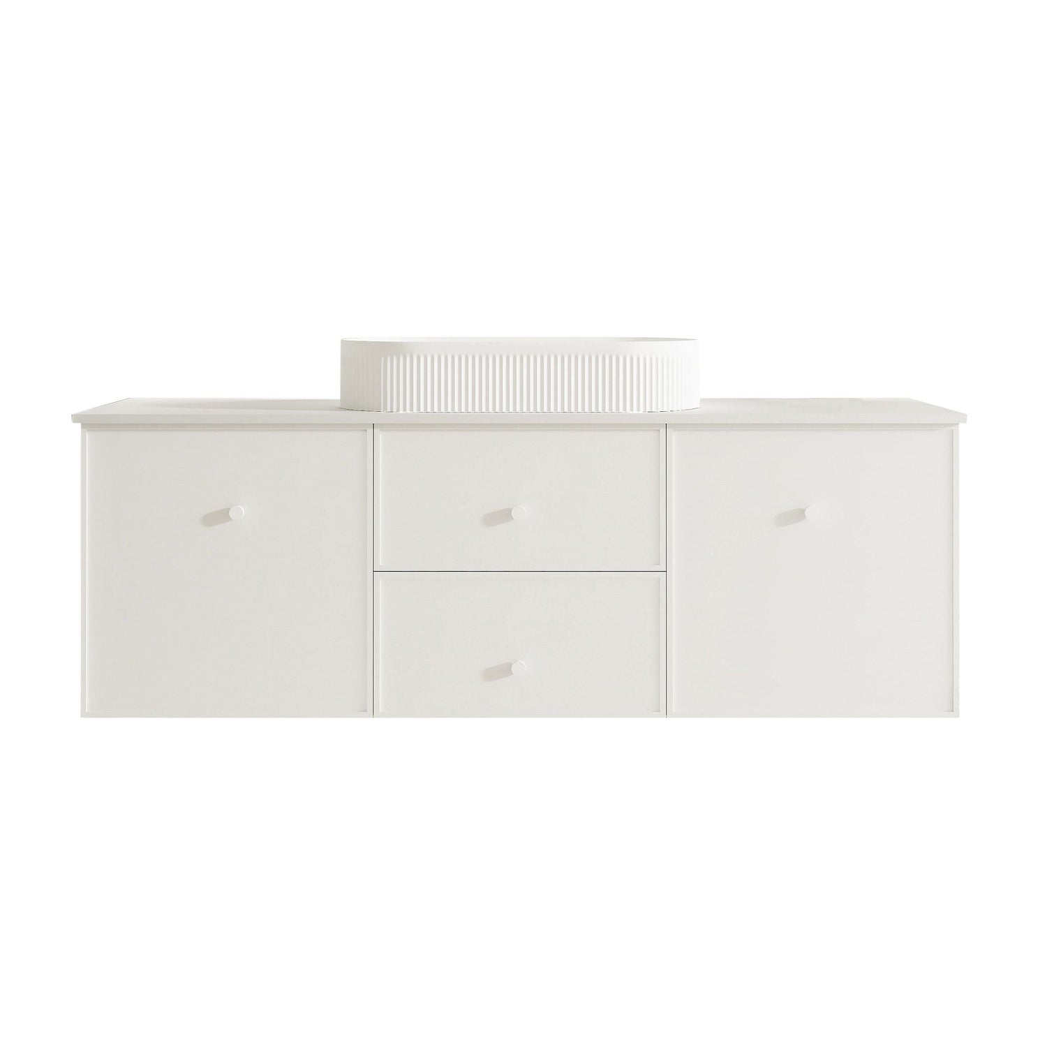 Seattle 1500mm Wall-Hung Cabinet - Matt White